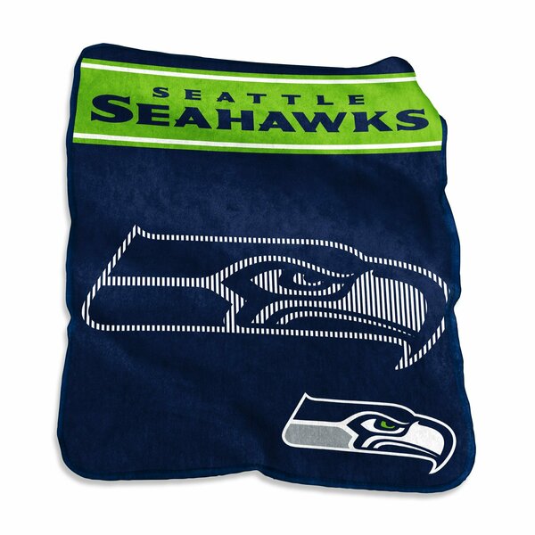 Logo Brands Seattle Seahawks 60x80 Raschel Throw 628-26X